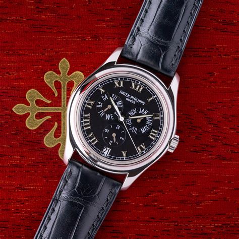 patek philippe kalender|Patek Philippe 5035p annual calendar.